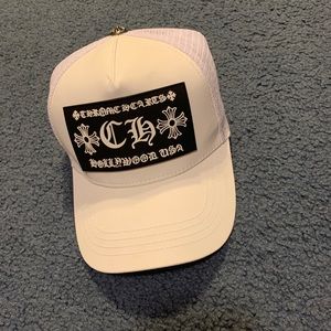 White Chrome Hearts Hat